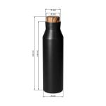 Vakuumflasche "Malmö", 0,6 l Schwarz