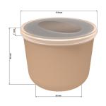 Lunchpot "ToGo", 650 ml Brown