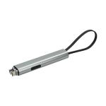 Ladekabel "Connect", 4 in 1 Silber