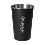 Edelstahlbecher "Metallo", 500 ml Silber