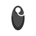 Door stopper "Sign" Black