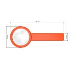 Magnifying glass with handle "Handle 5 x" Aztec blue
