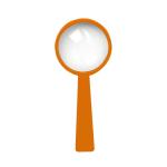 Magnifying glass with handle "Handle 4 x" 