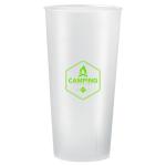 Trinkbecher "Mehrweg" 0,5 l Milchig-transparent