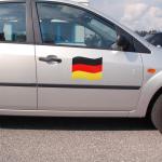 Car magnet "Flag" large German color