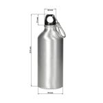Aluminiumflasche "Sporty" 0,6 l Silber