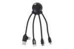 4009 - Xoopar Octopus OBP cable Ocean Bound Plastic Black