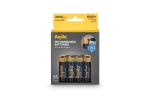 Aqiila Rechargeable USB-C Batteries AA 2000mAh 4-pack Black