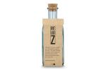 InSideOut Square Recycled Glass Water Bottle ReuuZ with Cork Stopper 500ml Transparent