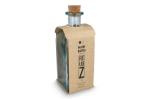InSideOut Square Recycelte Glaswasserflasche ReuuZ mit Korkverschluss 1 l Transparent