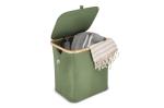 InSideOut folding basket with lid Sogne 40.5 x 33 x 42cm rPET Olive
