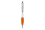 Kugelschreiber Hawaï Stylus weiß Orange/weiß