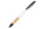 3-colour pen with bamboo grip 