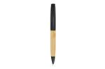 Metal Ball pen bamboo in tube Black