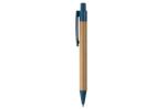 Ball pen bamboo with wheatstraw Aztec blue