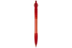 Cosmo ball pen transparent rubber round clip Transparent red