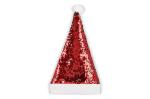 Two-tone sequin Christmas hat, green Green, red