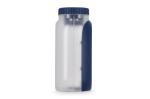 All-in-One Lunch Bowl Container with Sauce Compartment & Spoon-fork Dark blue