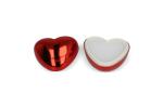 Metallic Heart Shape lipbalm Red