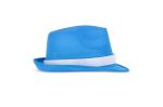 Polyester hat with band Aztec blue