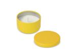 Asana unscented plant based candle in recycled tin Yellow