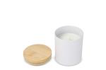 Bhakti scented plant based candle in recycled aluminium jar White