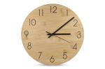 Wanduhr Bambus Natur