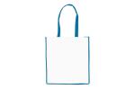 Tragetasche Non-Woven 75g/m² Blau/weiß
