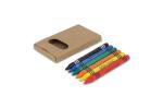 6pc crayons in FSC craft box Nature