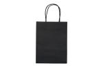 Kleine Papiertasche im Eco Look 120g/m² Schwarz