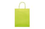 Mittlere Papiertasche im Eco Look 120g/m² Hellgrün