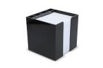 Notizzettel 10x10x10cm in Würfelbox mit Stifteköcher Schwarz