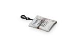 Keychain with microfiber cloth anti-bacterial Transparent white