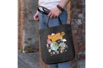 Umhängetasche canvas OEKO-TEX®270g/m² 42x12x43cm Schwarz