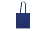Recycled cotton bag 140g/m² 38x42cm Aztec blue