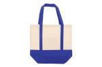 Shopping bag OEKO-TEX® cotton 140g/m² 40x10x35cm Aztec blue