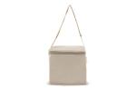 Cooler bag 100% cotton exterior square 22x18x18cm Ecru