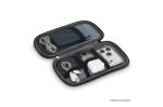 rPET PU-beschichtete 210D Kyra-Organizer-Etui 20 x 11,5 x 2 cm Dunkelblau