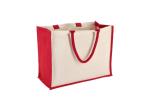 Jute/Cot bag OekoTex 42x19x32 320g Red