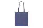 Tasche Bio-Baumwolle Farbe lang 140g/m² 38x42 cm Dunkelblau