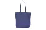 Einkaufstasche Bio-Baumwolle farbig lang 270g/m² 42x12x43 cm Dunkelblau