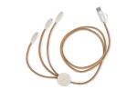 Cork 3 in 1 PD charging &amp; data cable Nature