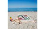 R-PET quick dry beach towel 100x180cm with pouch (200g/m²) sublimation Orange