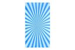 R-PET quick dry beach towel 100x180cm with pouch (200g/m²) sublimation Aztec blue