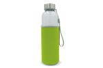 Water bottle glass with sleeve 500ml 