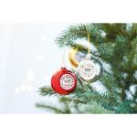 HAPPY BALL Weihnachtskugel Sublimation Silber