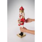 SUPER JOLY Large wooden nutcracker Red
