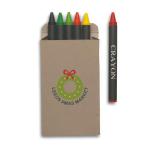 BRABO Carton of 6 wax crayons Multicolor