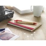 SONORA PLUS B6 recycled notebook with pen Red