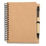 BLOQUERO B6 Recycled notebook with pen Fawn